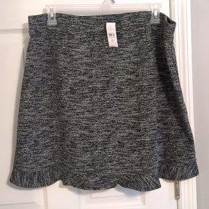 SO CUTE! Loft Plus Stretch Tweed Flip Skirt 18W 18 NWT